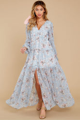 Dashing Daisies Chiffon Boho Maxi Dress - FINAL SALE FATE-001